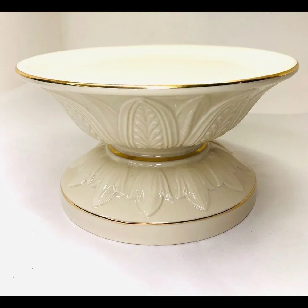 Lenox China Serveware Set: Bowl & 2 Display Bases